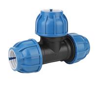 VAYEODEYU Connecteur de Tuyau d'arrosage， Raccord en T de 50 mm for tuyaux d'eau, Robuste, Haute capacité de débit, en Plastique PE