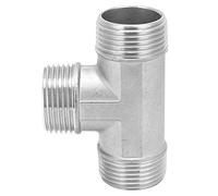 VAYEODEYU Connecteur de Tuyau d'arrosage， Raccord en T en Acier Inoxydable, raccords de tuyauterie Robustes, Filetage mâle G1 Pouce