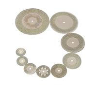 VAYEODEYU Disque à tronçonner, Disques à tronçonner les métaux 16-50 mm, lot de 10, avec 2 tiges de connexion for outil rotatif(18mm)