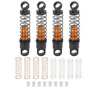 VAYEODEYU Ensemble d'amortisseurs RC en Alliage d'aluminium, 4 pièces Multicolores for Axial SCX24 1/24(Gold)