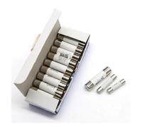 VAYEODEYU Fusibles céramiques, Fusibles à tube céramique à fusion rapide, plusieurs tailles, 250/500 V, assortiment AMP, paquet de 5 ou 10 pièces(50pcs-6 X 30mm 250v,32 A)