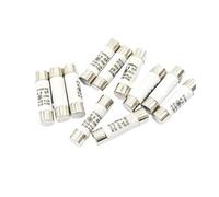 VAYEODEYU Fusibles céramiques, Tube fusible céramique à fusion rapide 500 V 0,5 A-32 A 8,5 x 31,5 mm RO14, paquet de 5(2A)