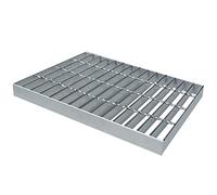 VAYEODEYU Grille de Drainage en Acier galvanisé argenté, Plusieurs Tailles(50x30x2CM)