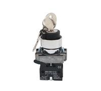 VAYEODEYU Interrupteur de transfert, Interrupteur à bascule XB2 2-3 positions 1NO/2NO Bouton tournant Clé 22 mm(Xb2 Key,3 POSITION-2NO)