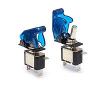 VAYEODEYU Interrupteur de transfert, Lot de 5 interrupteurs à bascule lumineux à LED avec couvercle de protection 12 V 20 A for voiture, camion, bateau(7)