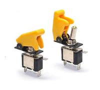 VAYEODEYU Interrupteur de transfert, Lot de 5 interrupteurs à bascule lumineux à LED avec couvercle de protection 12 V 20 A for voiture, camion, bateau(9)