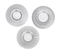 VAYEODEYU Jeu de disques de sculpture sur bois en acier au carbone 100mm 16mm for meuleuse d'angle argent 3 pièces