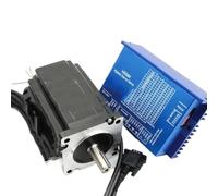 VAYEODEYU Moteur pas à pas, Kit de 3 pilotes de moteur pas à pas en boucle fermée Nema 34 avec moteur 86HSE116 6 A, pilote HSS86 8 A, câble 3 m, 86 x 86 x 118 mm, 8 N.m, biphasé