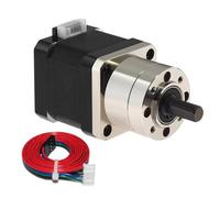 VAYEODEYU Moteur pas à pas, Moteur pas à pas bipolaire Nema 17, 1,8 degré, 1,68 A, réducteur planétaire, rapport 5,18:1, avec câble à 4 broches