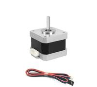 VAYEODEYU Moteur pas à pas, Moteur pas à pas hybride Nema 17 42 x 42 x 34 mm, 1,8 degré, 1,2 A, 0,28 Nm, 2 phases, 4 fils, câble de 1 mètre
