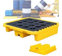 VAYEODEYU Palette modulaire de déversement avec des Poches empilables de Chariot élévateur de Drain for des Tailles Multiples de barils(72 * 72 * 16cm)