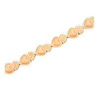 VAYEODEYU Perles en céramique Multicolores en Forme de cœur, Plusieurs Tailles, épaisseur 6.2mm, Trou 2.1mm, 10 pièces(Light Orange,10x16mm)