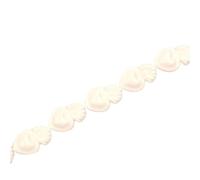 VAYEODEYU Perles en céramique Multicolores en Forme de cœur, Plusieurs Tailles, épaisseur 6.2mm, Trou 2.1mm, 10 pièces(White,10x16mm)
