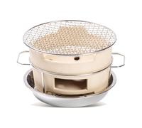 VAYEODEYU Poêle à griller en argile, poêle à charbon de bois for la maison, Camping, pique-nique, plusieurs tailles(M)
