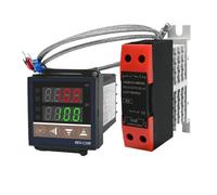 VAYEODEYU Régulateur de température, Régulateur de température PID REX-C100 0-400 °C, sortie SSR, relais SSR 40 DA, thermocouple K 1 m industriel