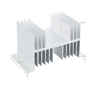 VAYEODEYU Relais à semi-conducteurs, Module relais statique SSR monophasé CC-CA 10 A-80 A 3-32 V CC 24-480 V CA avec dissipateur thermique et couvercle(For 40A-80A)