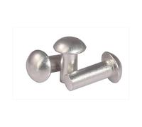 VAYEODEYU Rivets, Marteau auto-bouchant à tête semi-ronde solide en aluminium, type rivet GB867 blanc, plusieurs tailles(10mm,M2 (200Pcs))