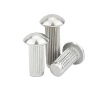 VAYEODEYU Rivets, Vis à rivets à tête ronde en acier inoxydable 304 GB827 M1.6-M6(12mm,50pcs M3)