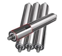 VAYEODEYU Rouleau de convoyeur, Ensemble de 4 rouleaux de convoyeur non motorisés en acier inoxydable, plusieurs tailles disponibles(Dia 32mm(1.25"),L 900 mm (35.4"))