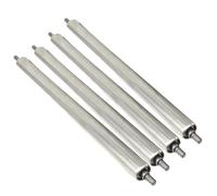 VAYEODEYU Rouleau de convoyeur, Rouleau de convoyeur en acier inoxydable de 1,5 pouce de diamètre avec roulements, lot de 4, tailles multiples(4 Pack,L 150mm(5 9/10"))