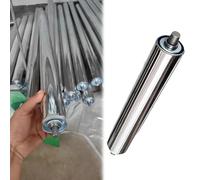 VAYEODEYU Rouleau de convoyeur, Rouleau de convoyeur en acier inoxydable, de rechange non motorisé, longueur 100-1000 mm, diamètre 25-60 mm(D60mm,L800mm)