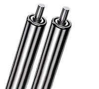 VAYEODEYU Rouleau de convoyeur, Rouleaux de convoyeur en acier inoxydable, lot de 2, tailles multiples, for le travail du bois et l'industrie(Dia 25mm(1"),L 900 mm (35.4"))