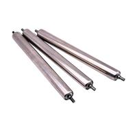 VAYEODEYU Rouleau de convoyeur, Rouleaux de convoyeur non motorisés en acier inoxydable 25 x (200-1000) mm, lot de 3(3pcs,25 * 400mm)