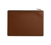 VAYEODEYU Sac à documents en cuir unisexe, mallette d'affaires, rangement de conférence, multicolore(Dark brown+310 x 245mm)