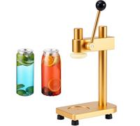 VAYEODEYU Scelleuse manuelle de canettes multicolore en alliage d'aluminium, for usage domestique et Commercial de 250ml 330ml 500ml(Gold)
