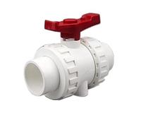 VAYEODEYU Soupape à bille, 1 pièces vanne d'arrêt blanche 20 25 32 40 50mm vanne à bille en PVC vanne Union, connecteurs de tuyaux de jardin maison adaptateur de tubercule d'eau d'aquarium de poisson(