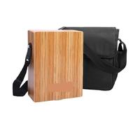 VAYEODEYU Tambour de boîte de Cajon de Percussion en bois de main plate multicolore portative pleine grandeur avec le sac de courroie(Color 1)