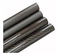 VAYEODEYU Tube en fibre de carbone, Accessoires de Drone en Fiber de carbone 3K, diamètre extérieur 6mm 8 10 12 14 15 16mm, longueur 500mm, tuyau en carbone for bras de cadre, train d'atterrissage(Twi