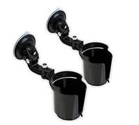 VaygWay Lot de 2 Porte-gobelets Pliables encastrés de qualité supérieure pour Voiture - Noir