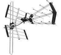 Vayox Antenne directionnelle DVB-T2 avec filtre LTE | VHF/UHF 168-230 et 470-800 MHz, polarisation H/V, 14-18 dB, 75 Ω, aluminium, connecteur F