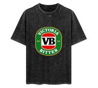VB New Victoria Bitter Beer Hangover Drunk Party Washed Round Neck Men Women Tee Shirt Size L