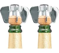 VB VIN BOUQUET FID 1539 Ouvre-bouteille pour champagne et cava chromé, prise en main sûre et ouverture sans effort, design compact et résistant (Lot de 2)