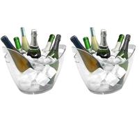 VB VIN BOUQUET FIE 029 Seau à Glace pour Refroidir Les Bouteilles de vin et de Champagne (Lot de 2)