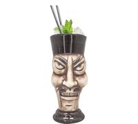 VB VIN BOUQUET FIK 1404 Gobelet Tiki B de 370 ml au design exotique pour cocktails, idéal pour les fêtes et les réunions à thème