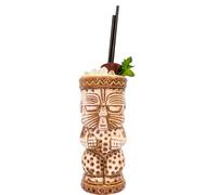 VB VIN BOUQUET FIK 1406 Gobelet Tiki D de 350 ml au design exotique pour cocktails, idéal pour fêtes et réunions à thème