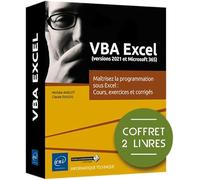 Vba Excel (Versions 2021 Et Microsoft 365) - Coffret En 2 Volumes : Maîtrisez La Programmation Sous Excel : Cours, Exercices Et Corrigés