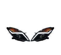 Vbbrswaad Ensemble Phare Avant Phares Avant À LED Avec Lentille De Projecteur DRL Pour Chevrolet Pour Spark 2011-2014 (feux De Route Automobiles)