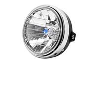 Vbbrswaad Phare LED pour moto Pour CB900 CB400 CB750 CB1300 CB1000 Phare Rond Rétro Pour Moto Super Lumineux Étanche Avant 12V(Clear Lens)