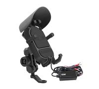 Vbbrswaad Support Téléphone Vélo Support Téléphone Portable Guidon Moto Rétroviseurs Mobiles Étanches Navigation sans Fil Chargeur Vélo Porte Téléphone Vélo(Style B)