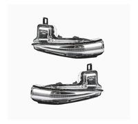 Vbbrswaadtp Rétroviseur Clignotant Pour Toyota Pour Sienna Pour Crown Kluger 2021-2024 Rétroviseur Lumière Clignotant Lampe Rétroviseurs Latéraux Indicateur(2PCS left and right)