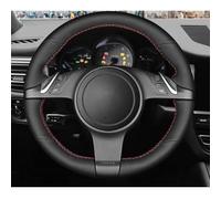 VBCXGV Housse de Volant en Cuir Noir Cousue Main, pour Porsche 911 991 Boxster Cayman 981 Cayenne Panamera 2009-2016