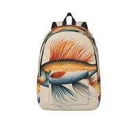 Vbcxza Sac à dos en toile avec imprimé carthame - Taille moyenne et petite - Parfait pour la randonnée, les voyages et une utilisation quotidienne, Noir , S, Sac à dos tyrolien