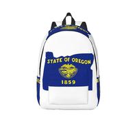 Vbcxza Sac à dos en toile imprimée carte de l'État de l'Oregon, tailles moyennes et petites, parfait pour la randonnée, les voyages et une utilisation quotidienne, Noir , M, Sac à dos tyrolien