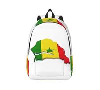 Vbcxza Sac à dos en toile imprimée carte du Sénégal, tailles moyennes et petites, parfait pour la randonnée, les voyages et une utilisation quotidienne, Noir , S, Sac à dos tyrolien