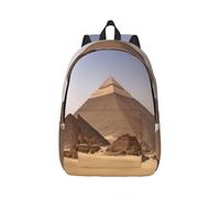 Vbcxza Sac à dos en toile imprimée Pyramides d'Égypte, tailles moyennes et petites, parfait pour la randonnée, les voyages et une utilisation quotidienne, Noir , S, Sac à dos tyrolien