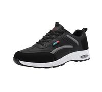 VBEDKDEB Baskets pour homme - Chaussures de course respirantes - Chaussures de course - Toutes les saisons - Légères - Toutes les grandes chaussures pour homme - Semelle épaisse - Antidérapantes, Noir